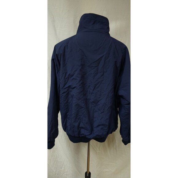 Vtg Baru Sports Mens XL Dark Blue Fleeced Lined Full Zip Insulated Bomber Coat - Picture 6 of 15
